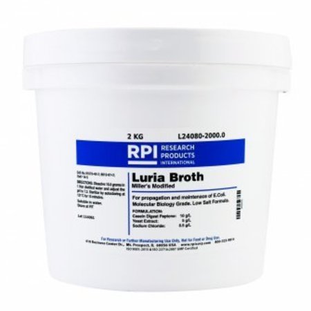 RPI Luria Broth Miller's Modified, 2 KG L24080-2000.0